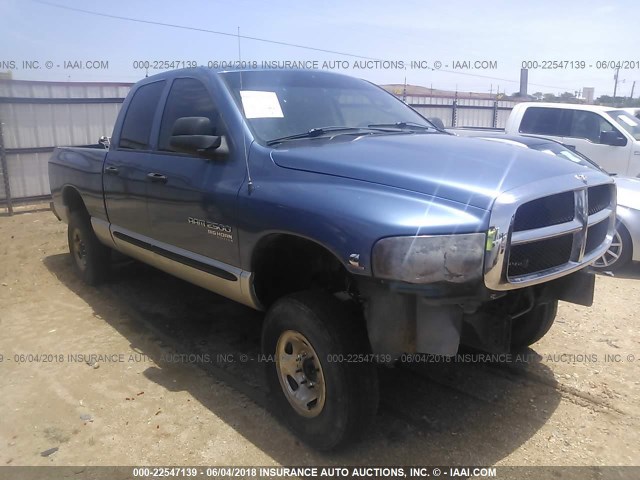 3D7KS28C05G859921 - 2005 DODGE RAM 2500 ST/SLT 蓝色 照片 1