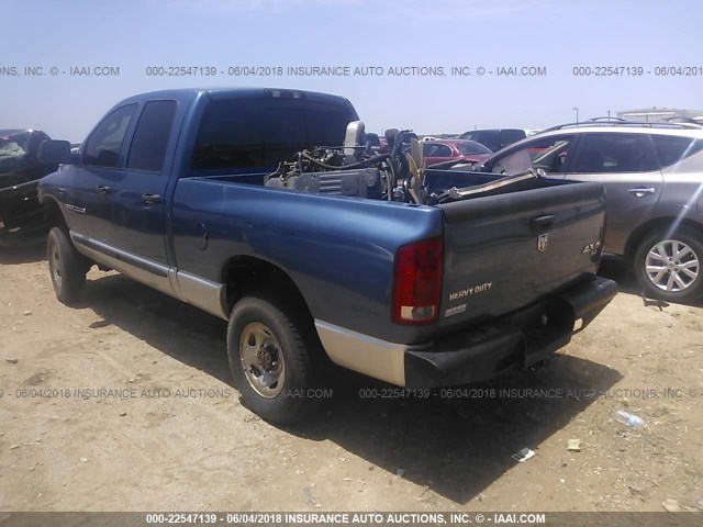 3D7KS28C05G859921 - 2005 DODGE RAM 2500 ST/SLT 蓝色 照片 3