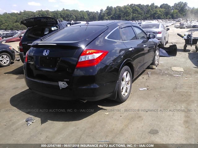 5J6TF2H5XAL010651 - 2010 HONDA ACCORD CROSSTOUR EXL BLACK photo 4