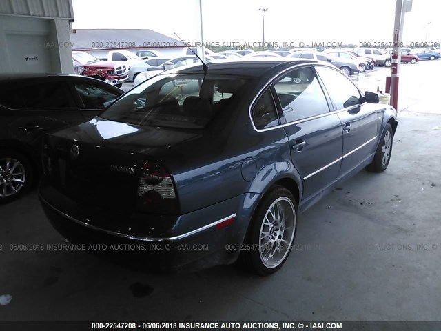 WVWRH63B51P136133 - 2001 VOLKSWAGEN PASSAT GLX GRAY photo 4