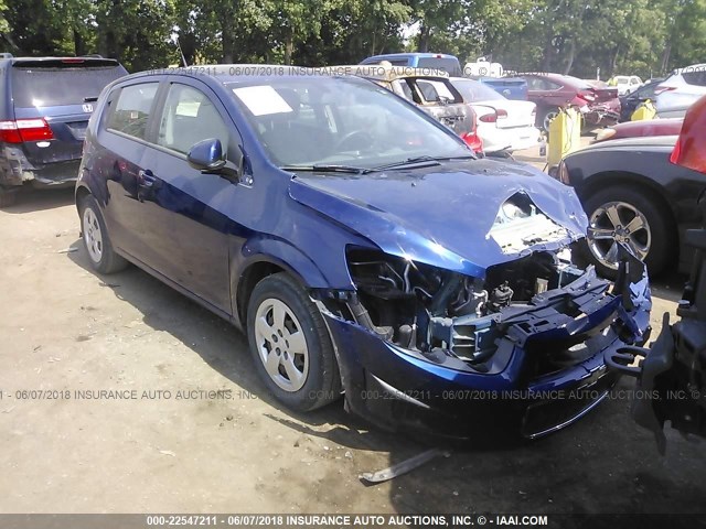 1G1JA6SH0E4169208 - 2014 CHEVROLET SONIC LS BLUE photo 1