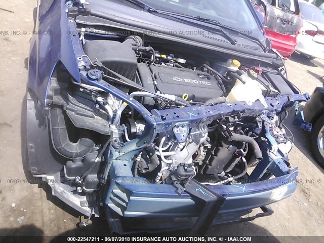 1G1JA6SH0E4169208 - 2014 CHEVROLET SONIC LS BLUE photo 6