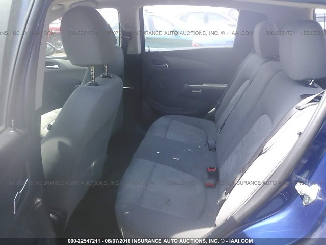 1G1JA6SH0E4169208 - 2014 CHEVROLET SONIC LS BLUE photo 8