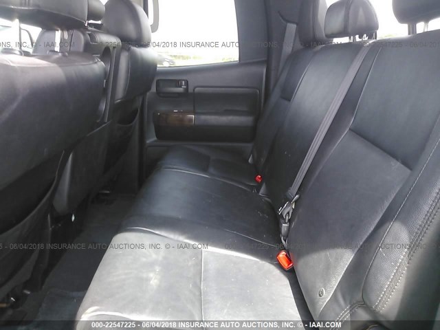 5TFSV541X7X003600 - 2007 TOYOTA TUNDRA DOUBLE CAB SR5 BLACK photo 8