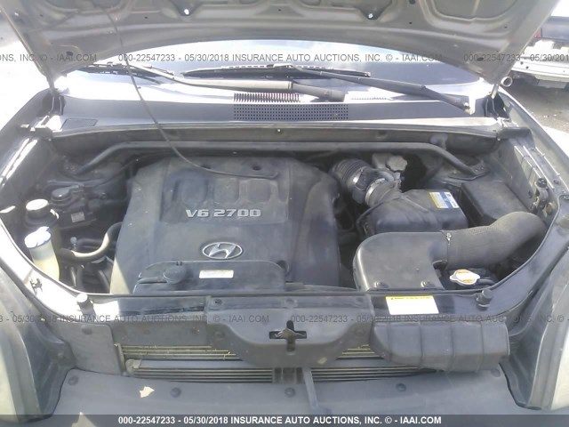 KM8JN12D27U630872 - 2007 HYUNDAI TUCSON SE/LIMITED GRAY photo 10