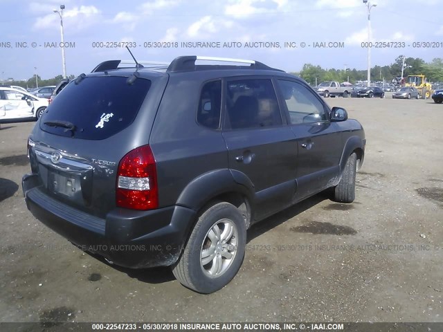 KM8JN12D27U630872 - 2007 HYUNDAI TUCSON SE/LIMITED GRAY photo 4