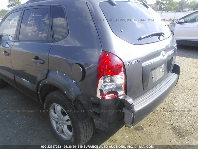 KM8JN12D27U630872 - 2007 HYUNDAI TUCSON SE/LIMITED GRAY photo 6