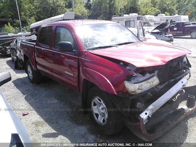 3TMLU4EN3AM038169 - 2010 TOYOTA TACOMA DOUBLE CAB RED photo 1