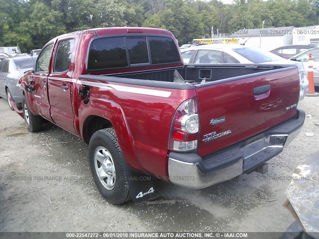 3TMLU4EN3AM038169 - 2010 TOYOTA TACOMA DOUBLE CAB RED photo 3