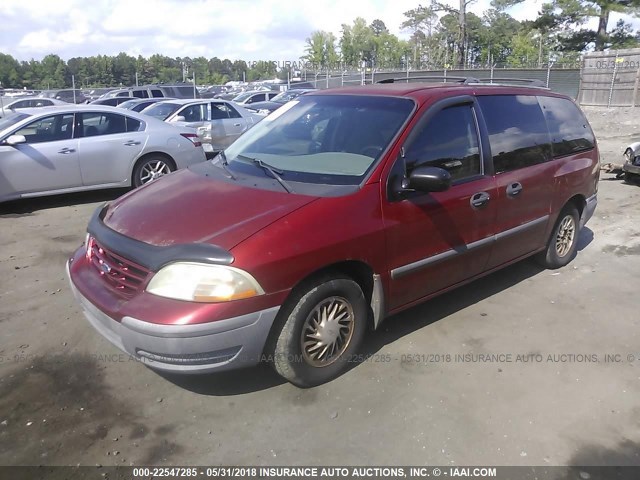 2FMZA5147XBA26411 - 1999 FORD WINDSTAR LX RED photo 2