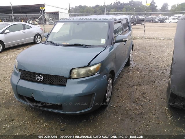 JTLKE50E681030889 - 2008 TOYOTA SCION XB BLUE photo 2