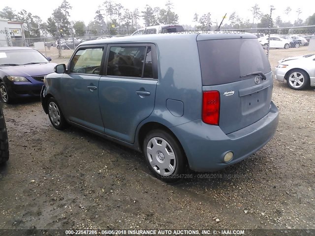 JTLKE50E681030889 - 2008 TOYOTA SCION XB BLUE photo 3