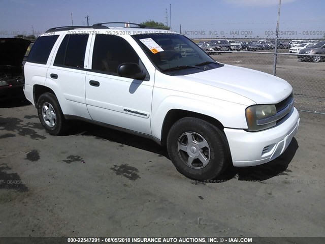 1GNDS13S122183549 - 2002 CHEVROLET TRAILBLAZER  WHITE photo 1