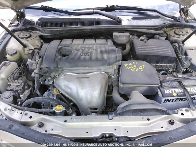 4T1BF3EK7BU120162 - 2011 TOYOTA CAMRY SE/LE/XLE 金色 照片 10