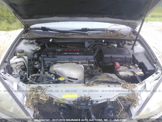 4T1BE30K12U638617 - 2002 TOYOTA CAMRY LE/XLE/SE 银色 照片 10