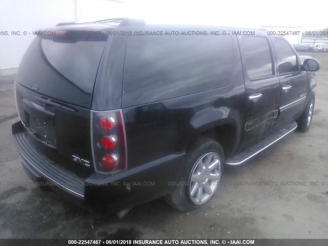 1GKFK66838J201504 - 2008 GMC YUKON XL DENALI BLACK photo 4