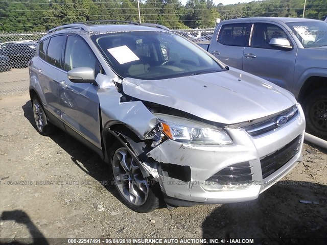 1FMCU0J95DUB32681 - 2013 FORD ESCAPE TITANIUM SILVER photo 6