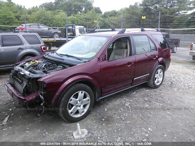 1FMDK03147GA34701 - 2007 FORD FREESTYLE LIMITED RED photo 2