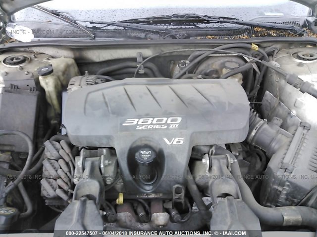 2G2WP522851143568 - 2005 PONTIAC GRAND PRIX SILVER photo 10