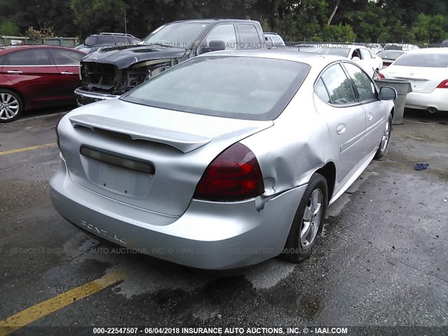 2G2WP522851143568 - 2005 PONTIAC GRAND PRIX SILVER photo 4
