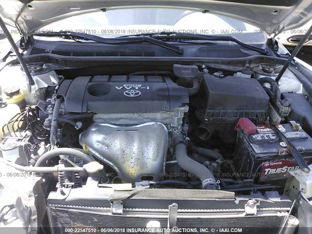 4T1BF3EK0AU060790 - 2010 TOYOTA CAMRY SE/LE/XLE SILVER photo 10