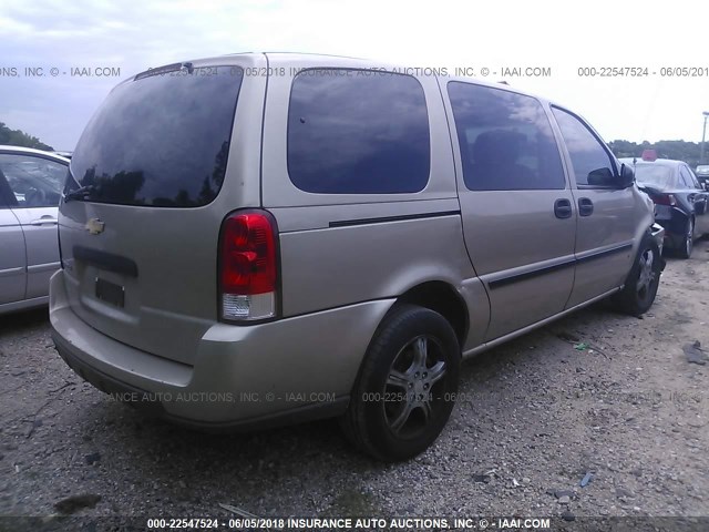 1GNDV23L36D161682 - 2006 CHEVROLET UPLANDER LS GOLD photo 4