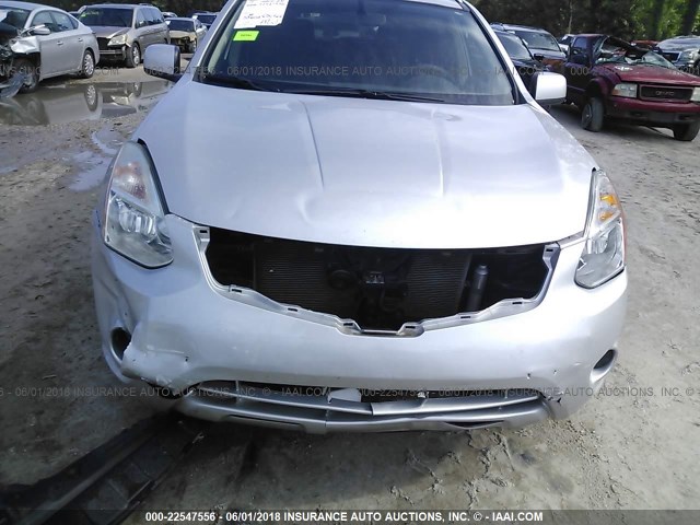 JN8AS5MT1BW571856 - 2011 NISSAN ROGUE S/SV/KROM SILVER photo 6