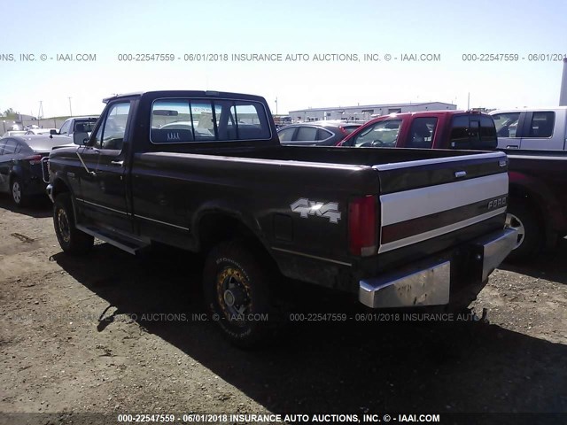 2FTHF26G9MCB02171 - 1991 FORD F250 RED photo 3