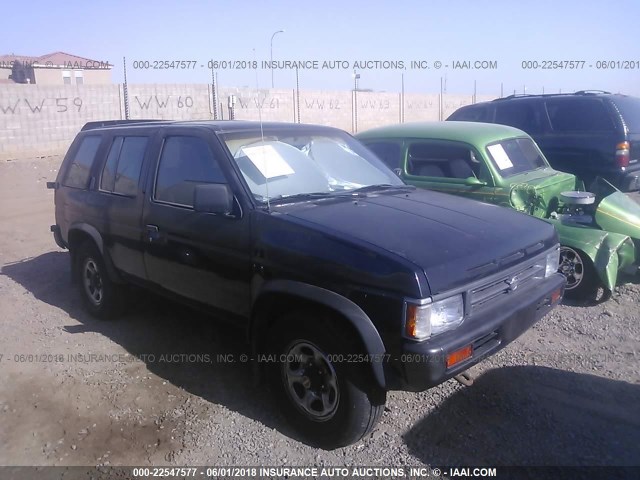 JN8HD17Y2PW101402 - 1993 NISSAN PATHFINDER XE/SE BLACK photo 1