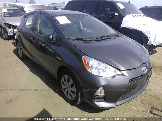 JTDKDTB33E1083821 - 2014 TOYOTA PRIUS C GRAY photo 1