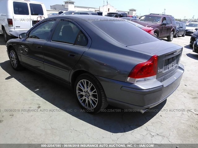 YV1RS547X72639811 - 2007 VOLVO S60 T5 GRAY photo 3