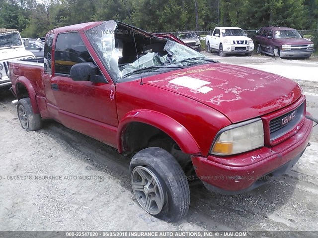 1GTCT19WXY8311837 - 2000 GMC SONOMA RED photo 1