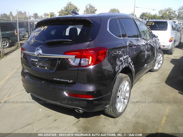 LRBFXESXXHD096509 - 2017 BUICK ENVISION PREMIUM BURGUNDY photo 4