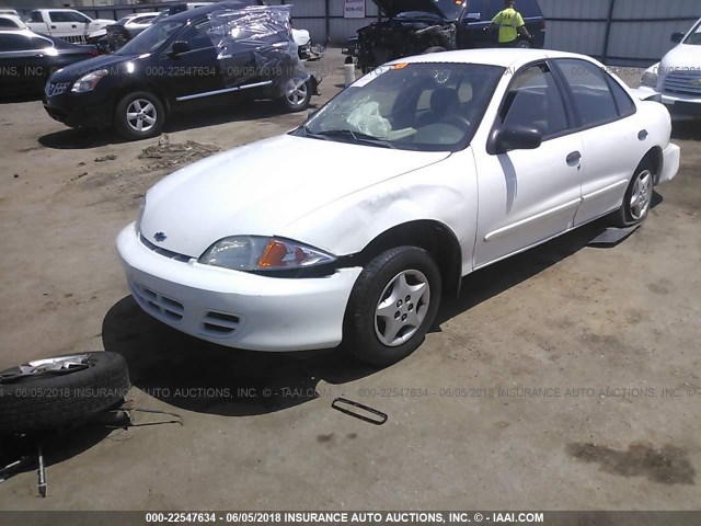 1G1JC524927448359 - 2002 CHEVROLET CAVALIER CNG WHITE photo 2