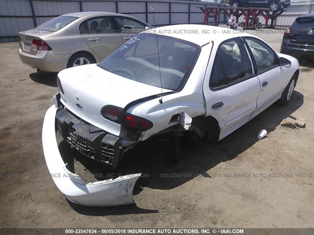 1G1JC524927448359 - 2002 CHEVROLET CAVALIER CNG WHITE photo 4