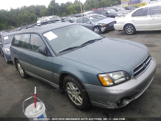 4S3BH675627611957 - 2002 SUBARU LEGACY OUTBACK AWP 绿色 照片 1