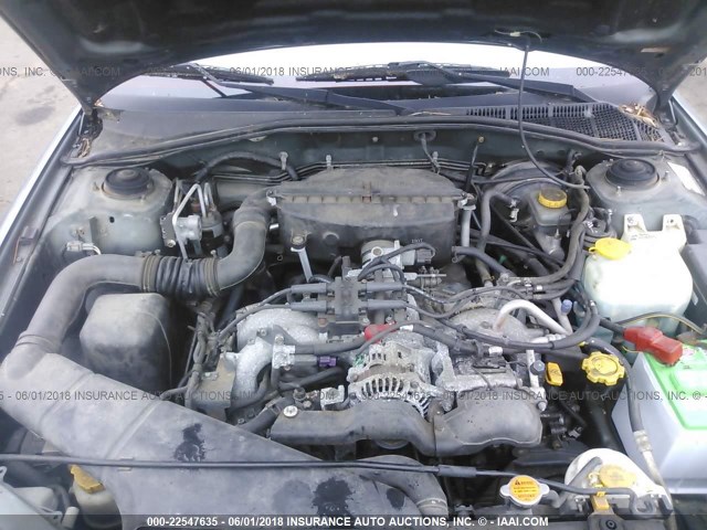 4S3BH675627611957 - 2002 SUBARU LEGACY OUTBACK AWP 绿色 照片 10