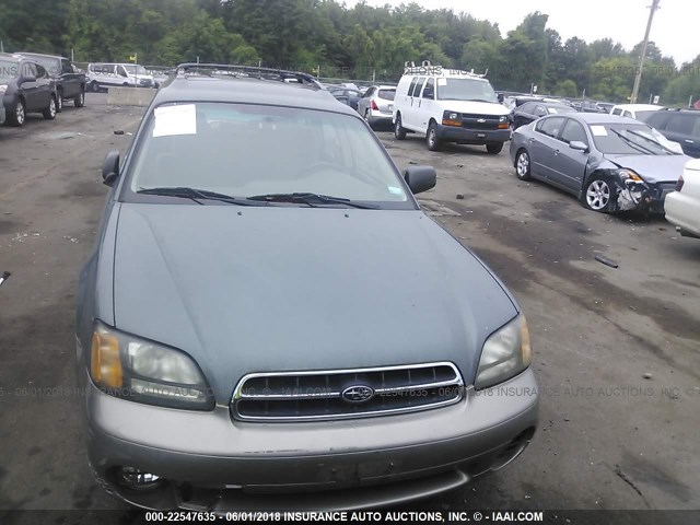 4S3BH675627611957 - 2002 SUBARU LEGACY OUTBACK AWP 绿色 照片 6