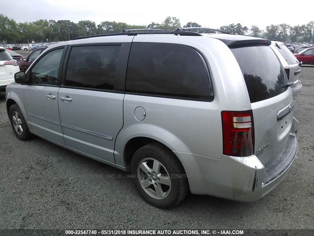 2D8HN54199R607801 - 2009 DODGE GRAND CARAVAN SXT SILVER photo 3