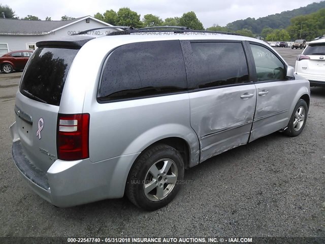 2D8HN54199R607801 - 2009 DODGE GRAND CARAVAN SXT SILVER photo 4