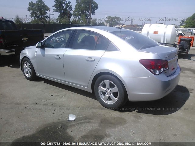 1G1PC5SB6E7435632 - 2014 CHEVROLET CRUZE LT SILVER photo 3