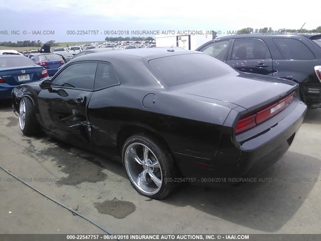 2B3LJ44V79H592398 - 2009 DODGE CHALLENGER SE BLACK photo 3