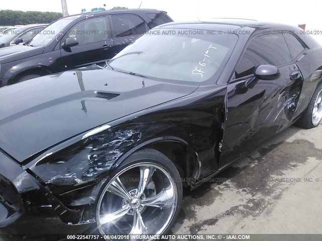 2B3LJ44V79H592398 - 2009 DODGE CHALLENGER SE BLACK photo 6