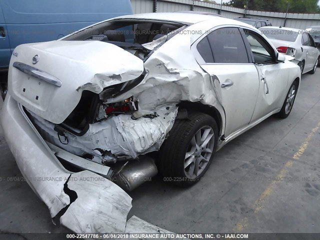 1N4AA5AP2EC464574 - 2014 NISSAN MAXIMA S/SV WHITE photo 6