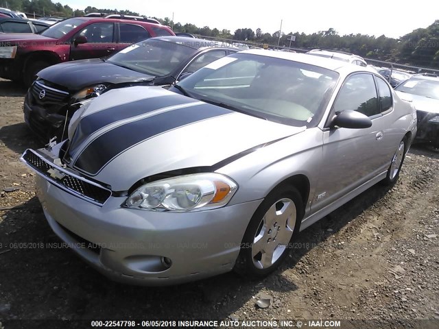 2G1WL15C879246717 - 2007 CHEVROLET MONTE CARLO SS SILVER photo 2