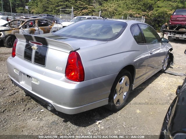 2G1WL15C879246717 - 2007 CHEVROLET MONTE CARLO SS ვერცხლისფერი ფოტო 4