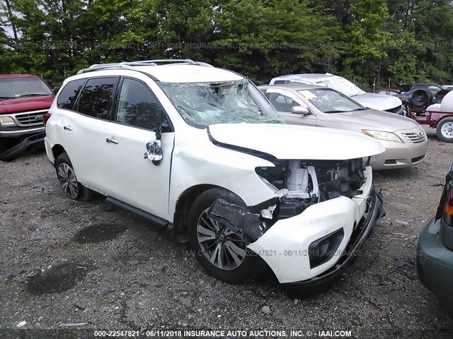 5N1DR2MN0HC645472 - 2017 NISSAN PATHFINDER S/SV/SL/PLATINUM WHITE photo 1