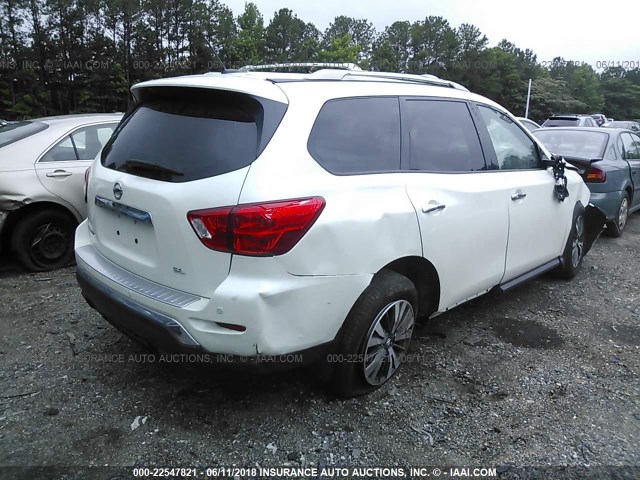 5N1DR2MN0HC645472 - 2017 NISSAN PATHFINDER S/SV/SL/PLATINUM 白色 照片 4
