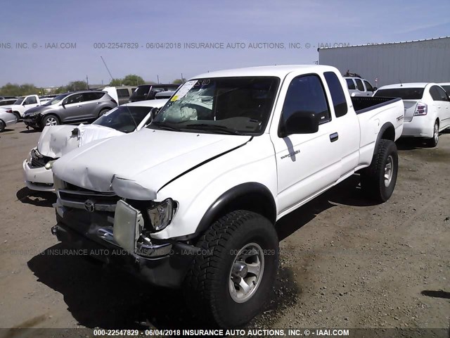 4TASN92N4YZ623504 - 2000 TOYOTA TACOMA XTRACAB PRERUNNER WHITE photo 2