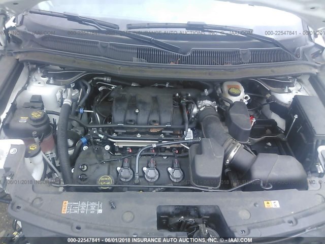 1FM5K8AR9GGD31264 - 2016 FORD EXPLORER POLICE INTERCEPTOR WHITE photo 10